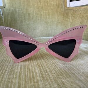 Pink Studded Cat-Eye Sunglasses , new, never worn, batwing sunglasses